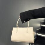 Beyaz Mini El ve Omuz Çantası