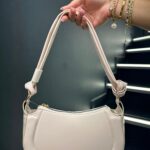 Beyaz Zincirli Ay Omuz Çantası