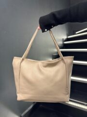 Krem Rengi Büyük Omuz Çantası