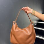 Taba Rengi Halka Detaylı Astarlı Salaş Omuz Çantası