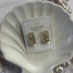 Halka ve Taşlı Detaylı Xuping Küpe