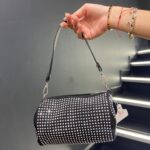 Taşlı siyah El Ve Çapraz çanta