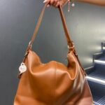 Taba Rengi Zarif Salaş El ve Omuz Çantası