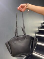 Siyah Çift Askılı Tote El ve Omuz Çantası