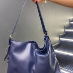 Lacivert Zarif Salaş El ve Omuz Çantası