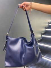 Lacivert Zarif Salaş El ve Omuz Çantası