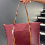 Askıları Halka Detaylı Bordo Omuz Çantası