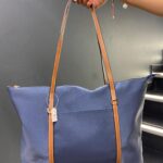 Askıları Halka Detaylı Büyük lacıvert Renk Omuz Çantası