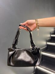 Siyah Mini zincirli El ve Omuz Çantası