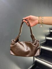 Acı Kahve Mini Zincirli El ve Omuz Çantası